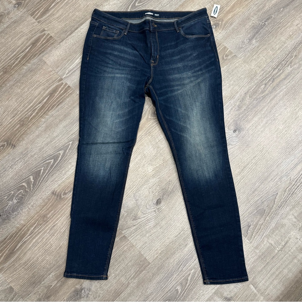 Old Navy Women's Deep Indigo Rockstar Super Skinny Jeans